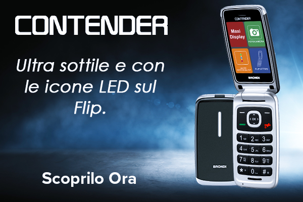 Il nuovo CONTENDER : Cellulare ultra sottile e con Icone LED sul Flip