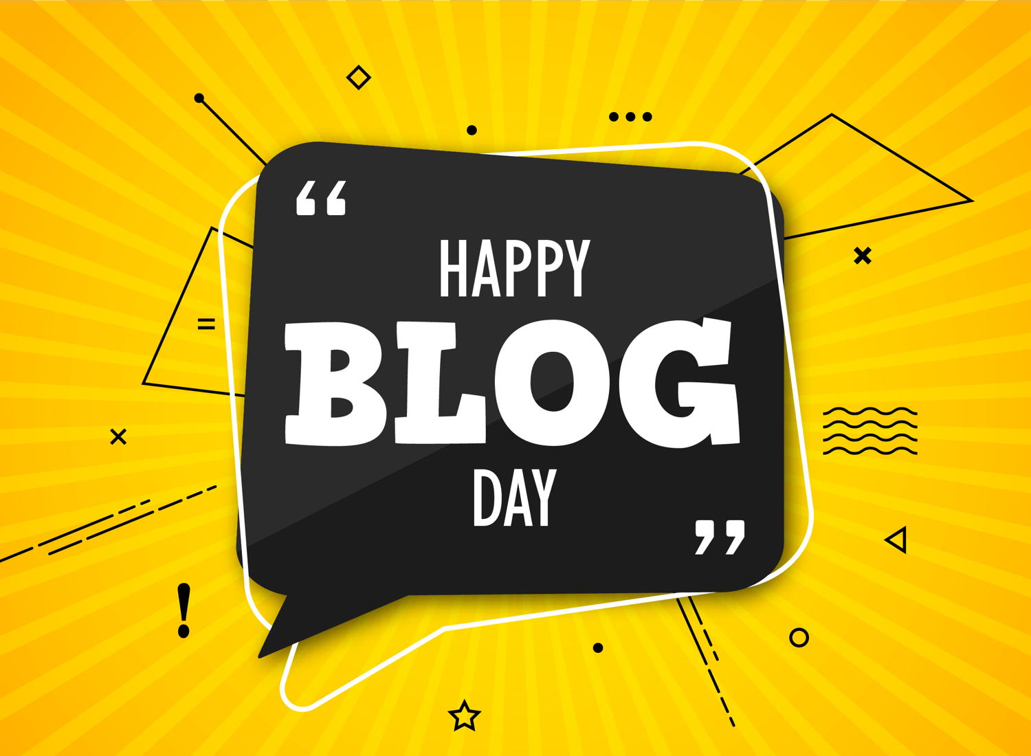 happy blog day